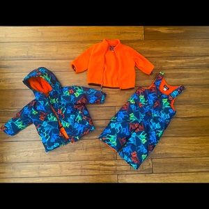 Dinosaur 3 Piece Snowsuit Set (12-18months)